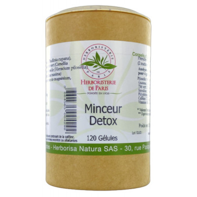 Herboristerie de Paris Minceur Detox 120 gélules poids corporel métabolisme activé Les copines bio