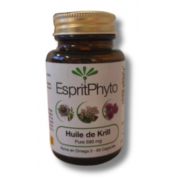 esprit phyto huile de krill 60 capsules omega 3 phospholipides les copines bio