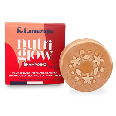 Lamazuna Shampoing solide Cheveux normaux huile d'Abyssinie 70gr zero dechets shampooing solide Les copines bio