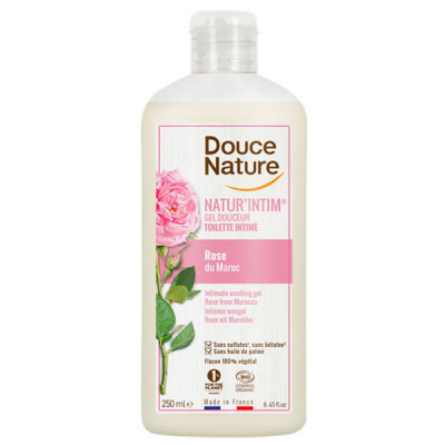 Douce Nature Natur Intim Gel douceur toilette intime Rose du Maroc 250 ml hygiène intime bio Les copines bio