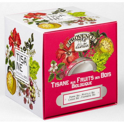 Provence d'Antan Tisane Fruits des bois bio 24 sachets 60gr recharge carton infusion fruits des bois Les copines bio