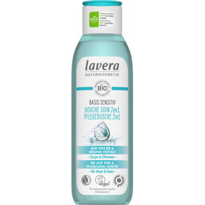 Gel douche soin 2en1 basis sensitiv 250 ml natrue vegan peaux sensibles et irritables Les copines bio