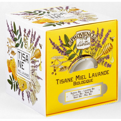 Provence D'Antan Tisane Miel Lavande bio 24 sachets recharge carton infusion douceur et relaxation les copines bio