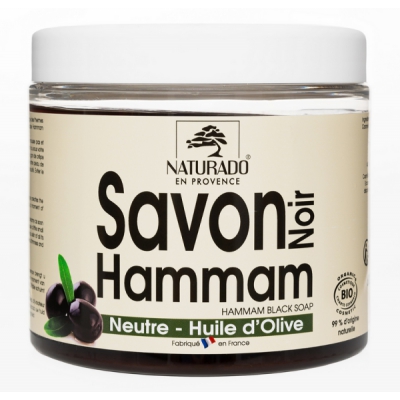 Naturado Savon Noir Hammam neutre à l'huile d'Olive 600 ml huile d'olive saponifiée mousse traitante Les copines bio