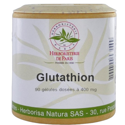 Herboristerie de Paris L-Glutathion réduit 90 gélules antioxydant antiradicalaire défenses les copines bio