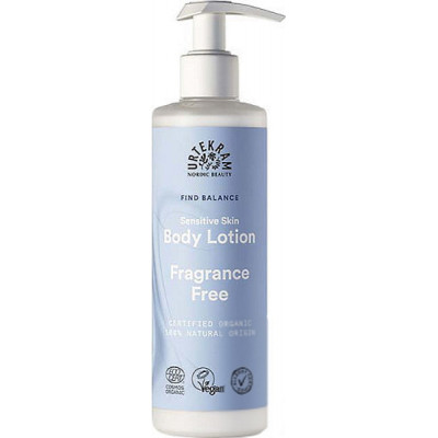 Urtekram Lait corps nourrissant sans parfum peaux sensibles 245ml produit de soin corporel bio