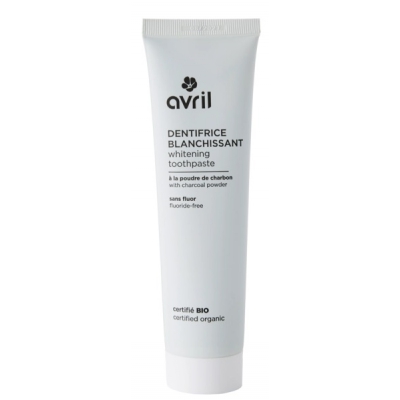 Avril Dentifrice blanchissant sans fluor 100 ml charbon végétal micronisé Les copines bio