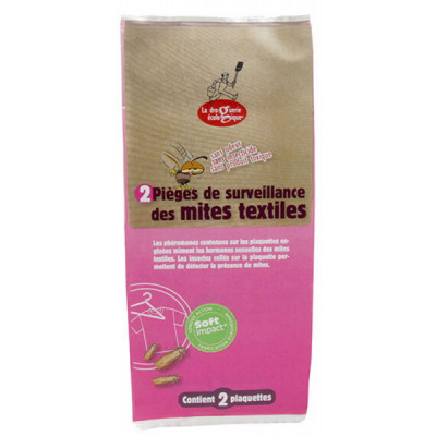 La Droguerie Ecologique Contrôle des Mites textiles 2 plaquettes 2gr contrôle des mites textile mâles Les copines bio