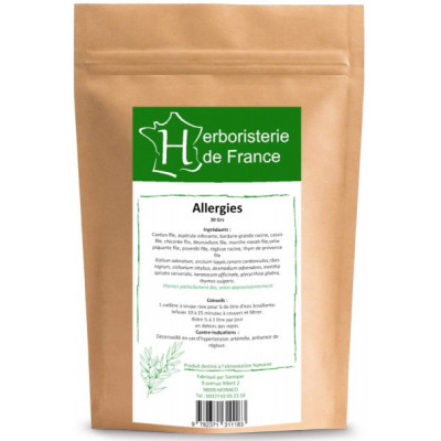 Herboristerie de France Tisane Allergies 30gr cassis desmodium Les copines bio infusion
