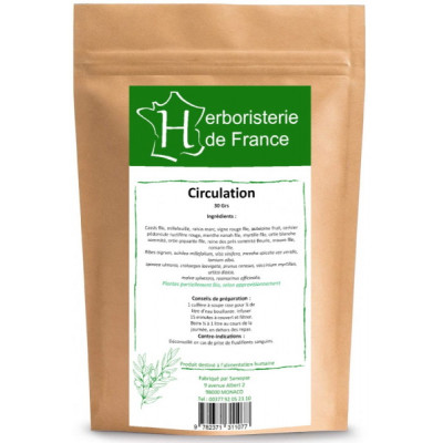 Herboristerie de France Tisane Circulation Veineuse 30gr infusion circulation les copines bio