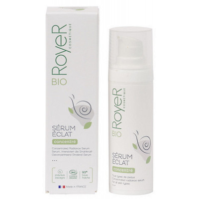 Royer Sérum Eclat concentré à la bave fraîche d'escargot 30 ml élastine collagène Les copines bio
