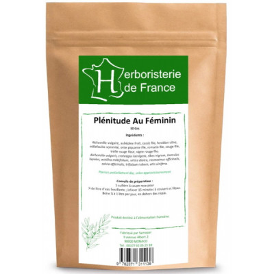 Herboristerie de France Tisane Plénitude au Féminin 30 gr ménopause et sérénité Les copines bio