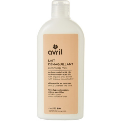 Avril Lait démaquillant Karité Aloe Vera  250ml produit de soin pour le visage les copines bio