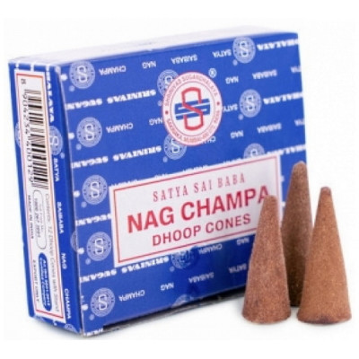 Nag Champa Encens à brûler en cône 10 pièces encens santal champaca Les copines bio