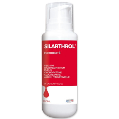 Labo santé silice Silarthrol gel Flexibilité 200 ml gel de massage articulaire les copines bio