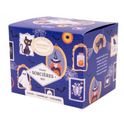 Provence d'Antan Tisane Bio Sortilège des sorcières 20 sachets Recharge carton infusion bio cacao citrouille copines bio