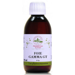Herboristerie de Paris Phyto concentré Foie Gamma GT 200 ml protection cellulaire hépatique Les copines bio