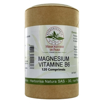 Herboristerie de Paris Magnésium Vitamine B6 200 gélules lactate de magnésium relaxation les copines bio