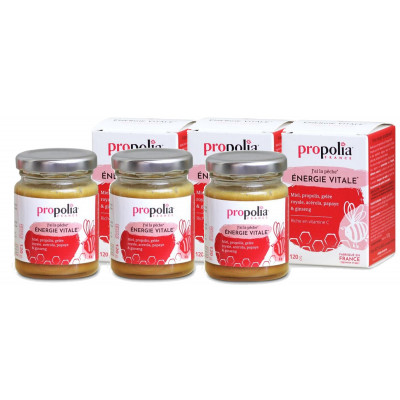 Propolia Energie Vitale pot Lot de 3 pots de 120g Complément alimentaire Les Copines Bio