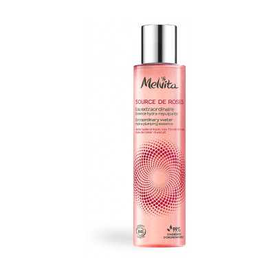 Melvita Essence hydra repulpante Source de roses 150ml Eau extraordinaire de Rose intense certifiée bio les copines bio