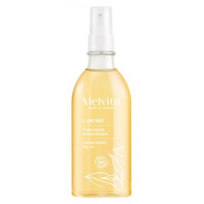 Melvita Huile Extraordinaire L'Or Bio 100ml avec spray 5 huiles exotiques Les copines bio