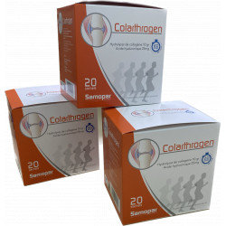 Monapharm Lot de 3 Colarthrogen 3 x 20 sachets Collagène et acide hyaluronique Complément alimentaire Les Copines Bio