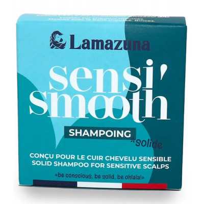 Lamazuna Shampoing solide Sensi Smooth cuir chevelu sensible 70 ml argile pivoine Les copines bio