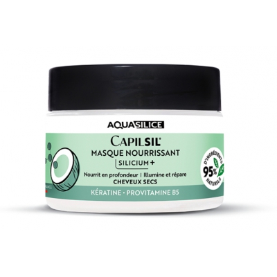 Aquasilice Masque capillaire Kératine Mangue Coco 250 ml kératine silicium provitamine B5 Les copines bio