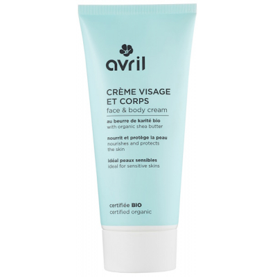 Avril Crème Visage et Corps certifiée Bio Karité Aloe Vera 200 ml cosmétique bio Les copines bio