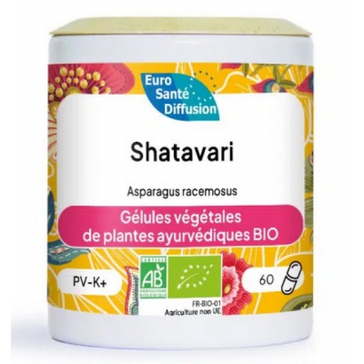Phytofrance Shatavari 375mg BIO 60 gélules asperge sauvage bio Les copines bio