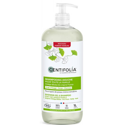 Centifolia Shampoing Douche pour toute la famille 1 Litre shampooing bio Les copines bio