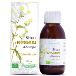 Phytofrance Sirop Erysimum Bio 125 ml herbe aux chantres voir enrouée Les copines bio