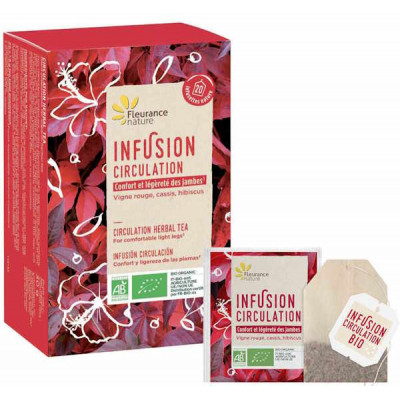 Fleurance Nature Tisane Circulation bio 20 sachets infusion circulatoire bio Les copines bio