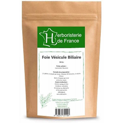 Herboristerie de France Tisane Foie vésicule biliaire 30 gr infusion foie vesicule Les copines bio