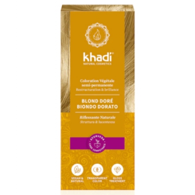 Khadi coloration végétale Blond doré 100gr coloration capillaire Les copines bio