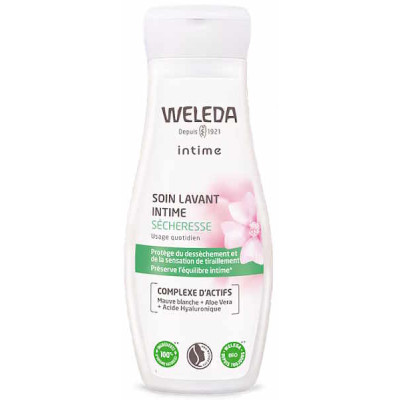 Weleda Soin lavant intime sécheresse 200 ml gel d'hygiène intime bio Les copines bio