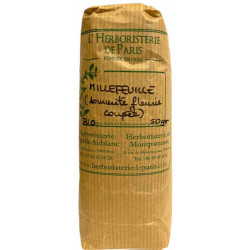 Herboristerie de paris Tisane Achillée Millefeuille 50 gr aide la cycle menstruel féminin les copines bio