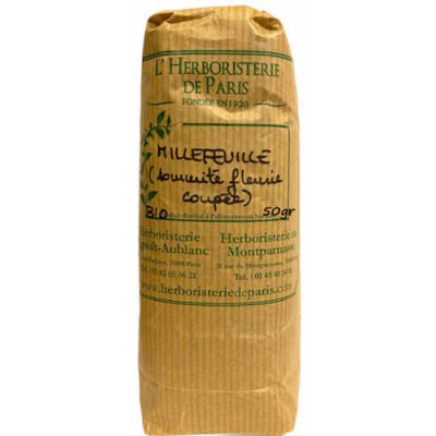 Herboristerie de paris Tisane Achillée Millefeuille 50 gr aide la cycle menstruel féminin les copines bio