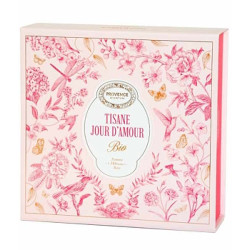 Provence d'Antan Coffret tisane Jour d'amour bio 20 sachets infusion à échanger avec votre partenaire les copines bio