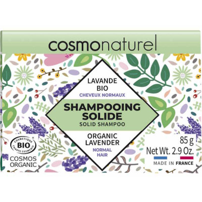 Cosmo Naturel Shampoing solide Cheveux Normaux 85 gr shampooing solide tous types de cheveux les copines bio