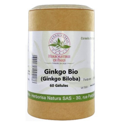 Herboristerie de Paris Ginkgo Biloba Feuilles Bio 60 gélules mémoire vigilance Les copines bio