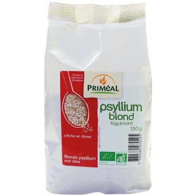 Primeal Psyllium blond tégument bio 150g complément alimentaire transit intestinal les copines bio