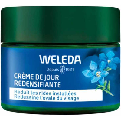 Weleda Crème de jour redensifiante Gentiane bleue Edelweiss 40ml centella aide l'ovale du visage les copines bio