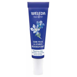weleda Soin yeux et lèvres redensifiant Gentiane bleue Edelweiss 10ml réduit poches et cernes anti rides les copines bio