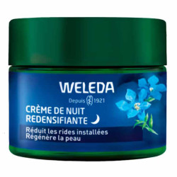 Weleda Crème de nuit redensifiante Gentiane bleue et Edelweiss 40ml crème de nuit weleda bio les copines bio