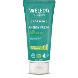 Weleda Gel Douche Men 3 en 1 Energy Fresh pour Homme 200ml énergisant et revitalisant Les copines bio