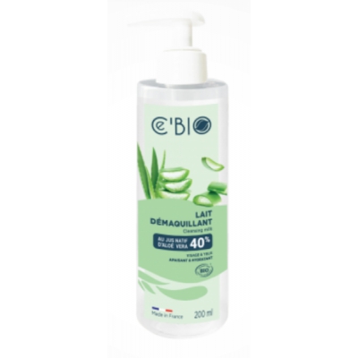 Cé'Bio Lait Démaquillant Hydratant Aloé vera 200 ml  maquillage bio les copines bio