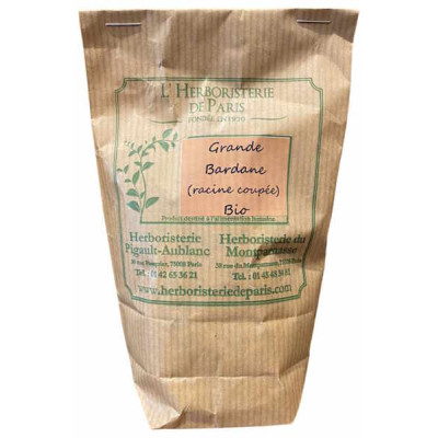Herboristerie De Paris Bardane Grande Racine Bio tisane 100gr santé du foie santé de la peau les copines bio