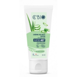 Cé'Bio Crème de nuit intense bio Aloé vera 50ml régénération nocturne karité jojoba les copines bio