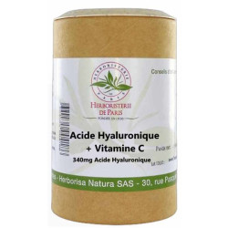 Herboristerie de paris Acide hyaluronique et Vitamine C 60 gélules hyaluronate de sodium Les copines bio